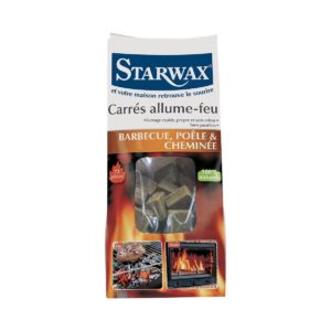 Carrés allume-feu pour barbecue, poêle et cheminée